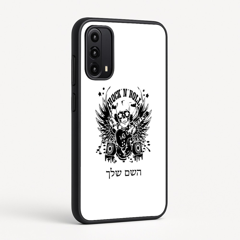 כיסוי בעיצוב אישי עם השם שלך לדגם - Motorola Moto G05 4G בעיצוב רוקנרול