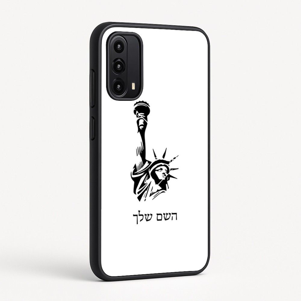 כיסוי בעיצוב אישי עם השם שלך לדגם - Motorola Moto G05 4G בעיצוב פסל החירות