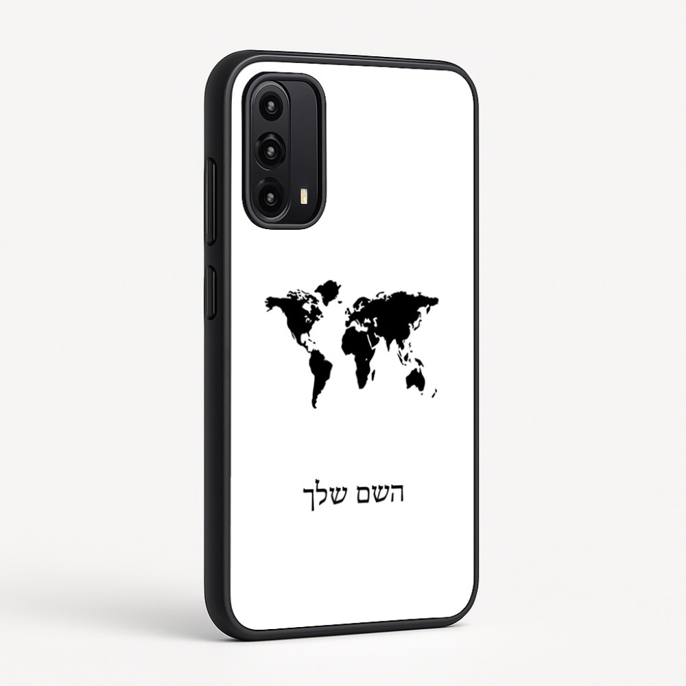 כיסוי בעיצוב אישי עם השם שלך לדגם - Motorola Moto G05 4G בעיצוב מפת העולם
