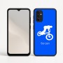 כיסוי בעיצוב אישי עם השם שלך לדגם - Motorola Moto G05 4G בעיצוב רוכב אופניים