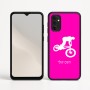 כיסוי בעיצוב אישי עם השם שלך לדגם - Motorola Moto G05 4G בעיצוב רוכב אופניים