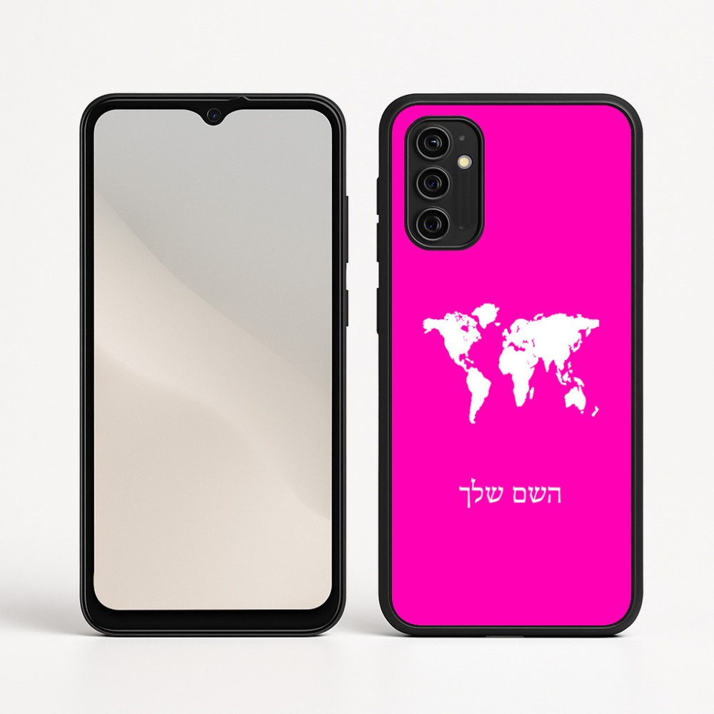 כיסוי בעיצוב אישי עם השם שלך לדגם - Motorola Moto G05 4G בעיצוב מפת העולם