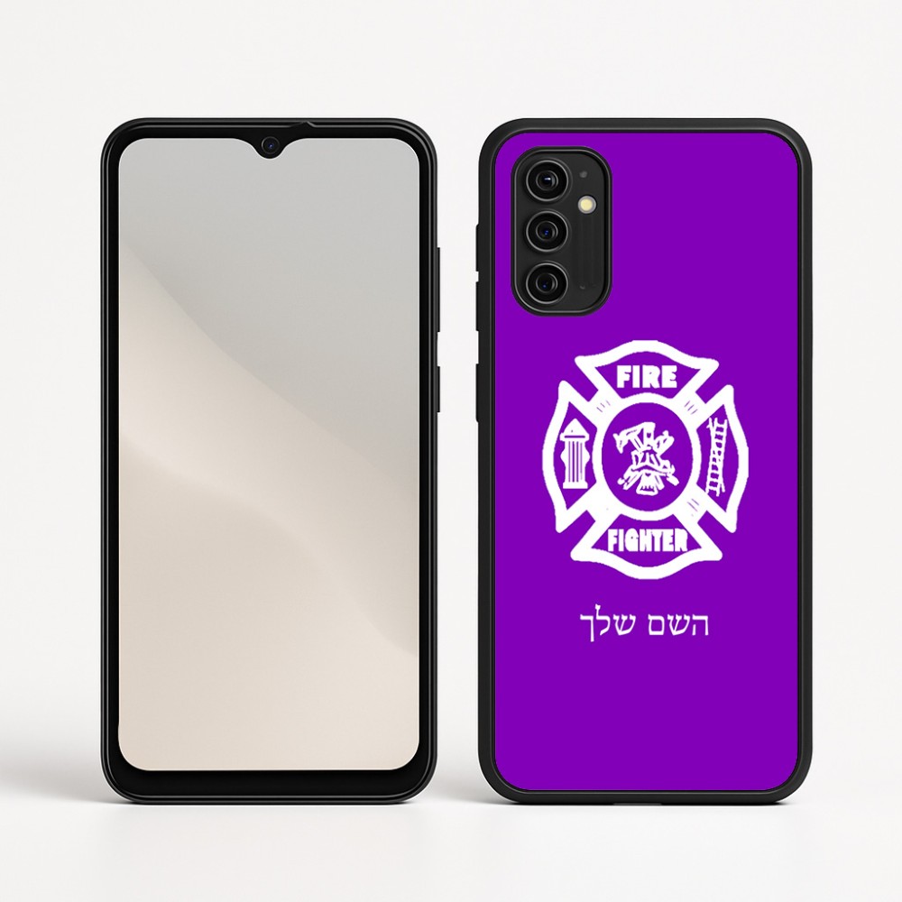כיסוי בעיצוב אישי עם השם שלך לדגם - Motorola Moto G05 4G בעיצוב כבאי - תגית