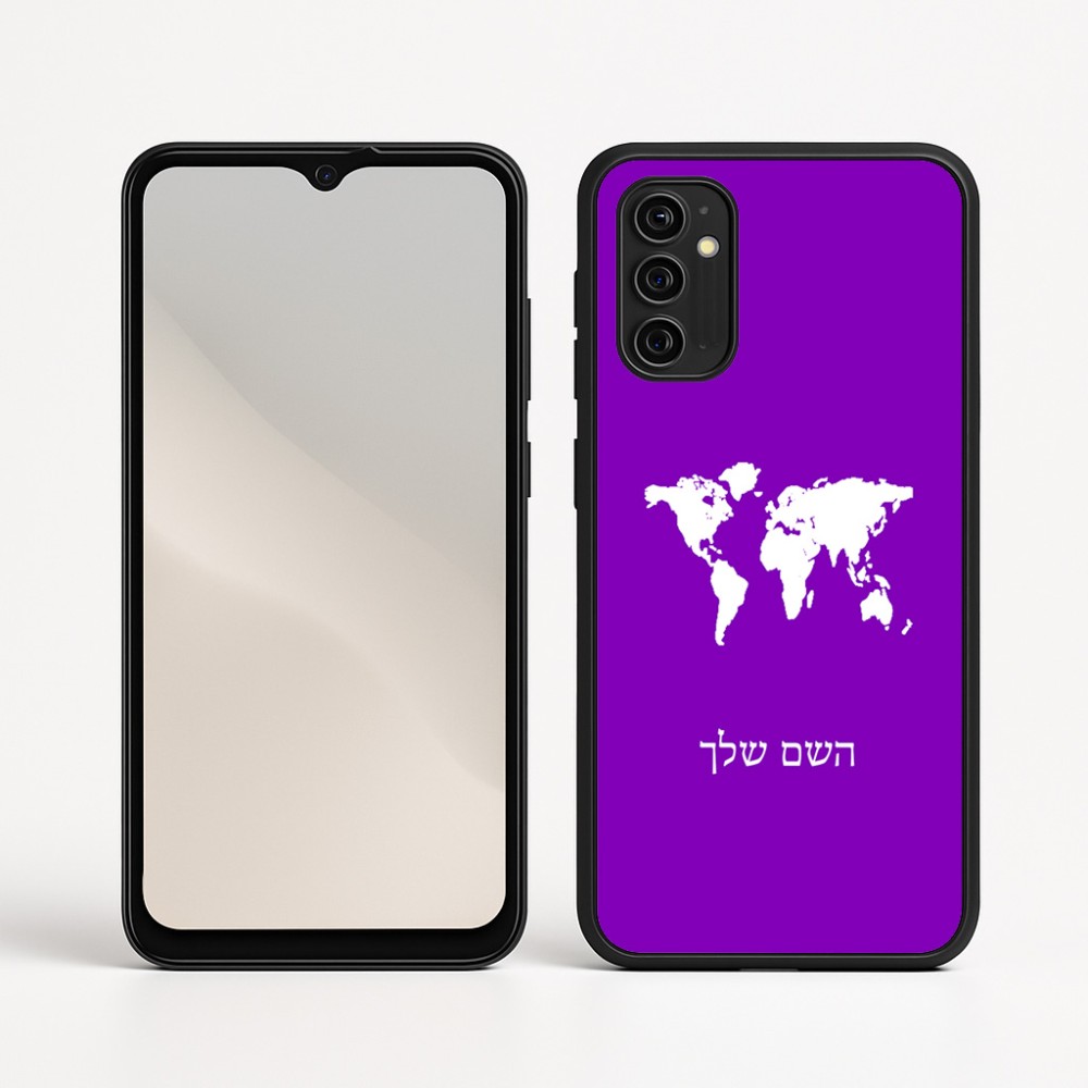כיסוי בעיצוב אישי עם השם שלך לדגם - Motorola Moto G05 4G בעיצוב מפת העולם