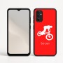 כיסוי בעיצוב אישי עם השם שלך לדגם - Motorola Moto G05 4G בעיצוב רוכב אופניים