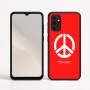 כיסוי בעיצוב אישי עם השם שלך לדגם - Motorola Moto G05 4G בעיצוב סמל השלום