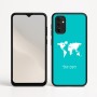 כיסוי בעיצוב אישי עם השם שלך לדגם - Motorola Moto G05 4G בעיצוב מפת העולם