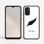 כיסוי בעיצוב אישי עם השם שלך לדגם - Motorola Moto G05 4G בעיצוב נוצת נוצה