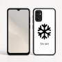 כיסוי בעיצוב אישי עם השם שלך לדגם - Motorola Moto G05 4G בעיצוב שלג