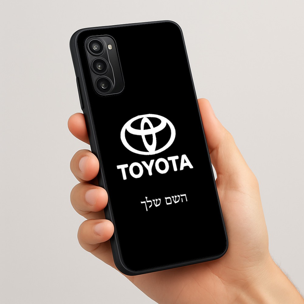כיסוי בעיצוב אישי עם השם שלך לדגם - Motorola Moto G05 4G בעיצוב טויוטה