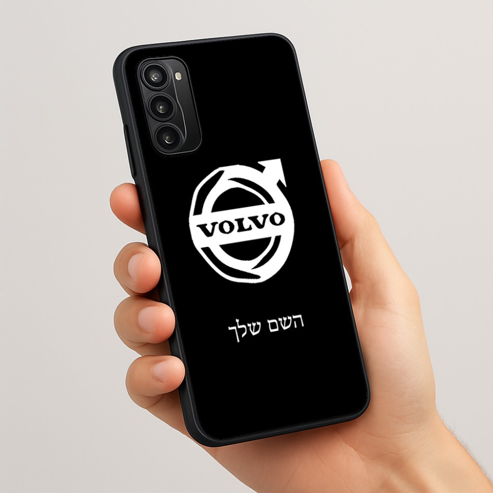 כיסוי בעיצוב אישי עם השם שלך לדגם - Motorola Moto G05 4G בעיצוב וולוו