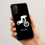 כיסוי בעיצוב אישי עם השם שלך לדגם - Motorola Moto G05 4G בעיצוב רוכב אופניים