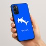 כיסוי בעיצוב אישי עם השם שלך לדגם - Motorola Moto G05 4G בעיצוב כריש ראש פטיש