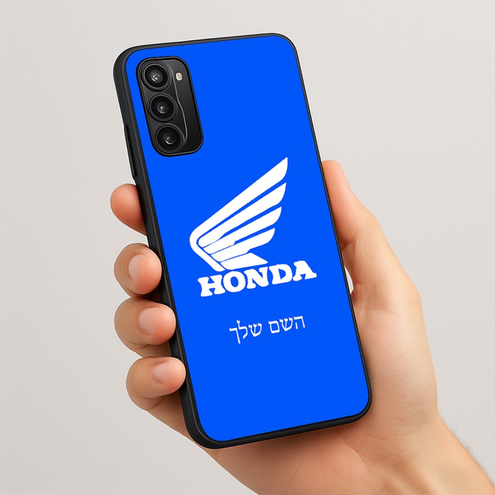 כיסוי בעיצוב אישי עם השם שלך לדגם - Motorola Moto G05 4G בעיצוב הונדה