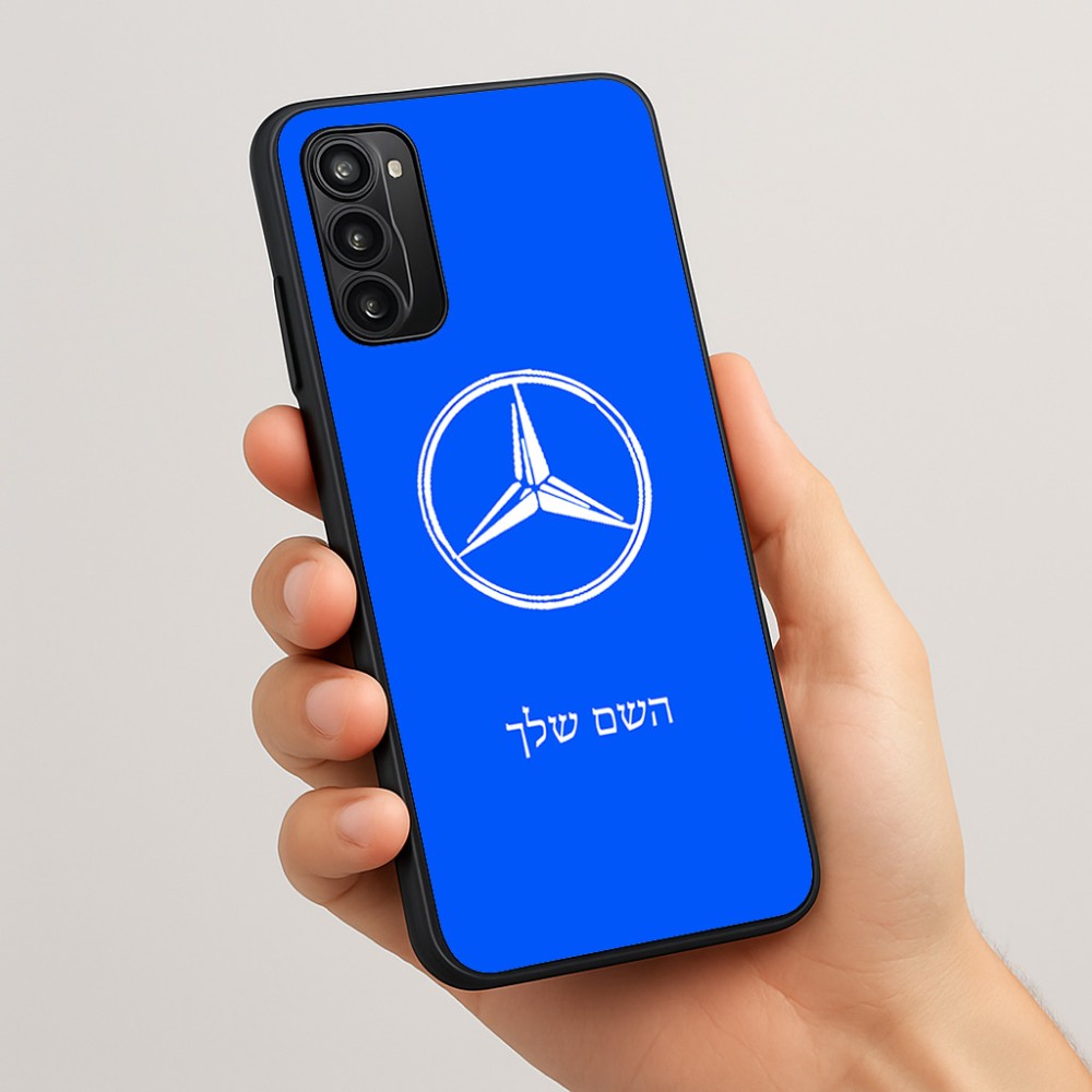 כיסוי בעיצוב אישי עם השם שלך לדגם - Motorola Moto G05 4G בעיצוב מרצדס-בנץ