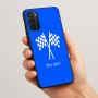 כיסוי בעיצוב אישי עם השם שלך לדגם - Motorola Moto G05 4G בעיצוב דגל המירוץ