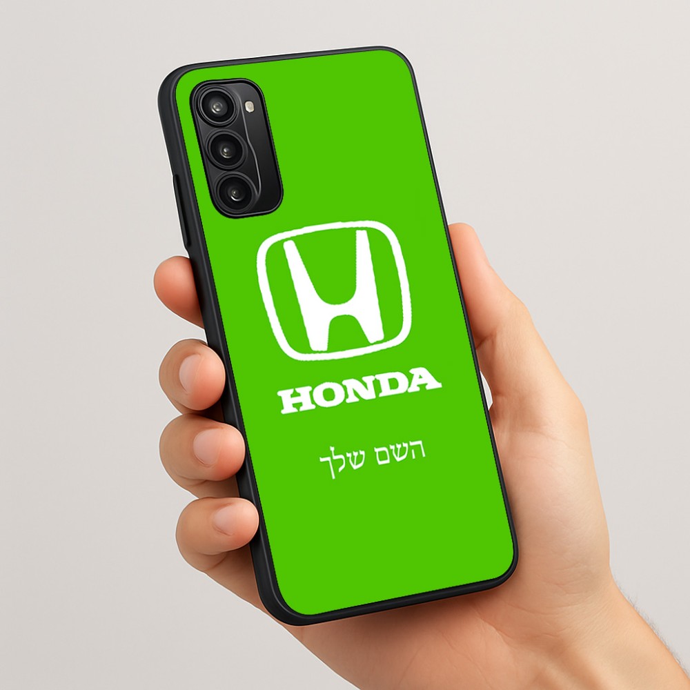 כיסוי בעיצוב אישי עם השם שלך לדגם - Motorola Moto G05 4G בעיצוב הונדה 2