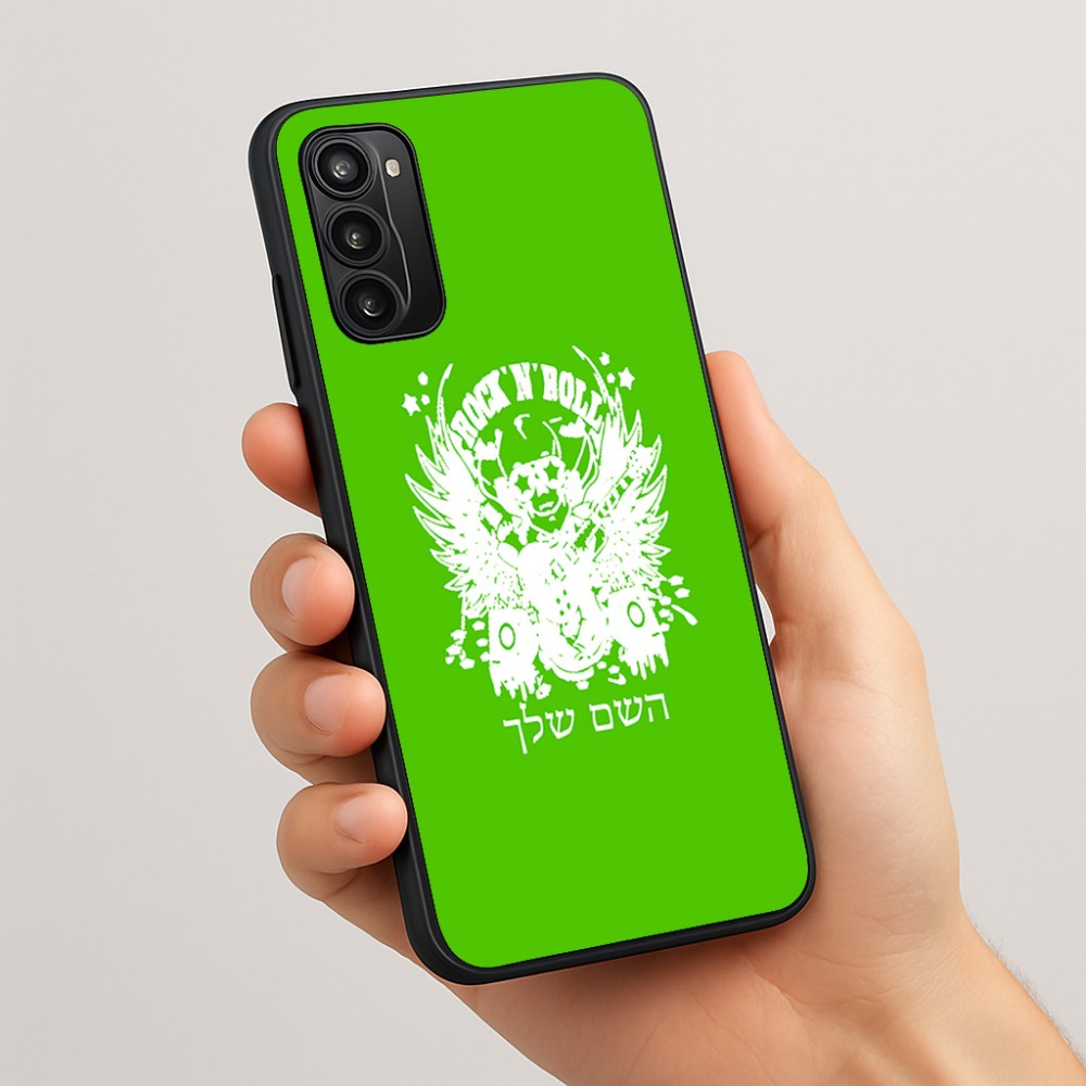 כיסוי בעיצוב אישי עם השם שלך לדגם - Motorola Moto G05 4G בעיצוב רוקנרול