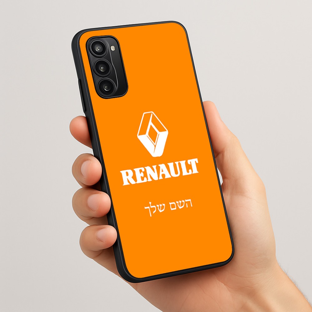 כיסוי בעיצוב אישי עם השם שלך לדגם - Motorola Moto G05 4G בעיצוב רנו