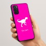 כיסוי בעיצוב אישי עם השם שלך לדגם - Motorola Moto G05 4G בעיצוב דינוזאור