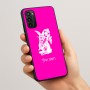 כיסוי בעיצוב אישי עם השם שלך לדגם - Motorola Moto G05 4G בעיצוב ארנב מחזיק גזר