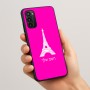כיסוי בעיצוב אישי עם השם שלך לדגם - Motorola Moto G05 4G בעיצוב מגדל אייפל