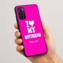 כיסוי בעיצוב אישי עם השם שלך לדגם - Motorola Moto G05 4G בעיצוב אוהבת את החבר שלי