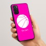 כיסוי בעיצוב אישי עם השם שלך לדגם - Motorola Moto G05 4G בעיצוב כדורסל