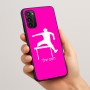 כיסוי בעיצוב אישי עם השם שלך לדגם - Motorola Moto G05 4G בעיצוב קפיצת משוכות
