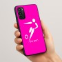 כיסוי בעיצוב אישי עם השם שלך לדגם - Motorola Moto G05 4G בעיצוב כדורגל אולימפי