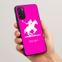 כיסוי בעיצוב אישי עם השם שלך לדגם - Motorola Moto G05 4G בעיצוב שחקן פולו - סוס