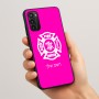 כיסוי בעיצוב אישי עם השם שלך לדגם - Motorola Moto G05 4G בעיצוב כבאי - תגית