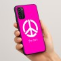 כיסוי בעיצוב אישי עם השם שלך לדגם - Motorola Moto G05 4G בעיצוב סמל השלום