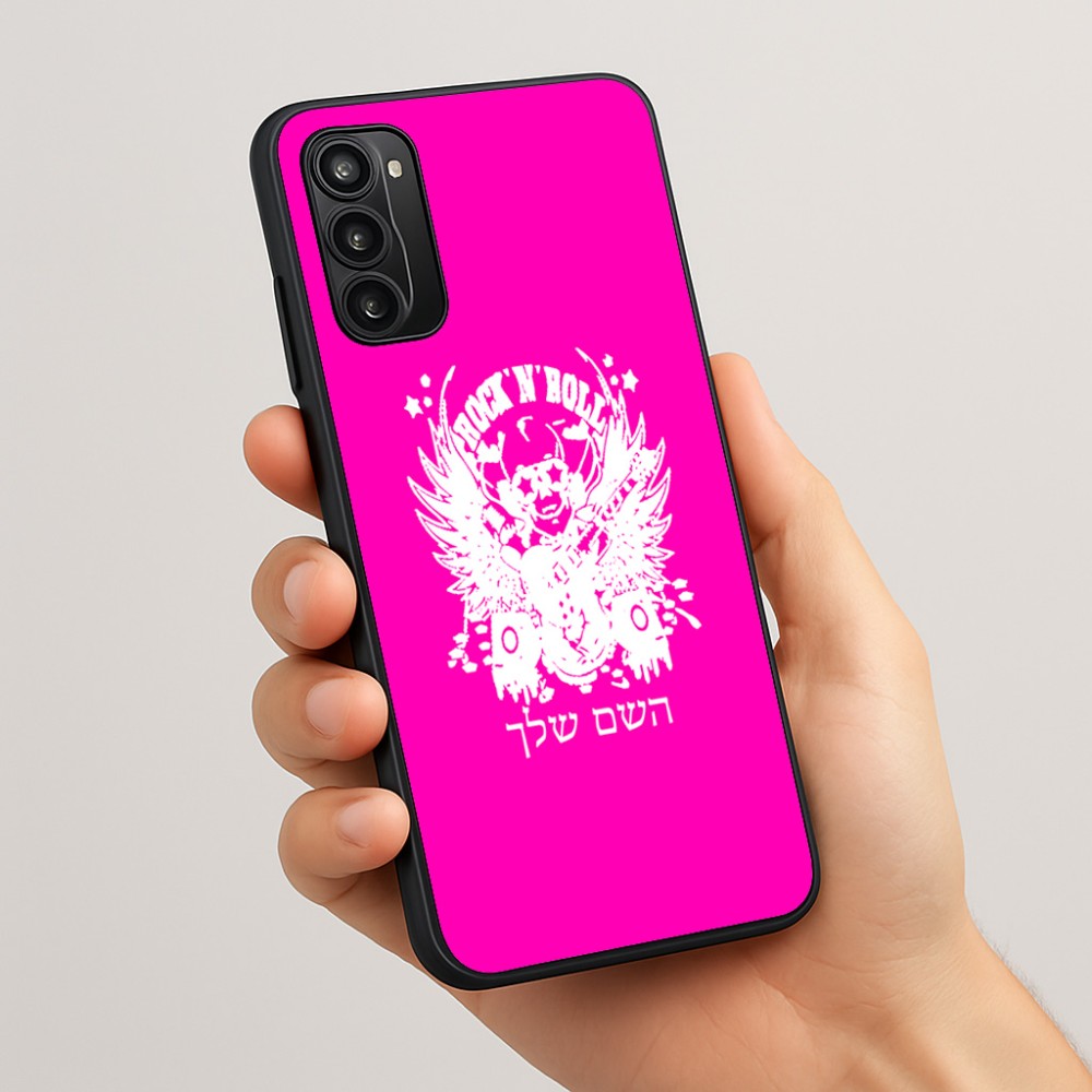 כיסוי בעיצוב אישי עם השם שלך לדגם - Motorola Moto G05 4G בעיצוב רוקנרול