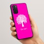 כיסוי בעיצוב אישי עם השם שלך לדגם - Motorola Moto G05 4G בעיצוב עץ