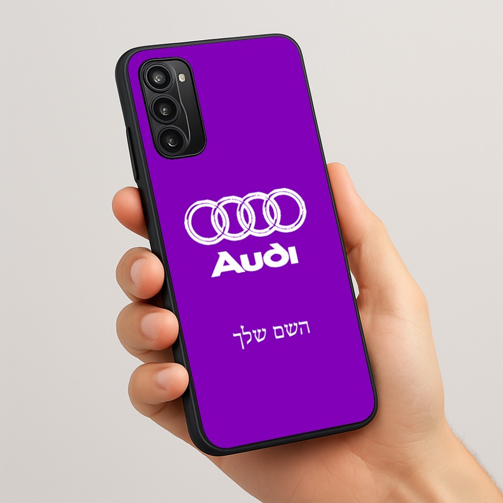 כיסוי בעיצוב אישי עם השם שלך לדגם - Motorola Moto G05 4G בעיצוב אאודי