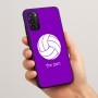 כיסוי בעיצוב אישי עם השם שלך לדגם - Motorola Moto G05 4G בעיצוב כדור כדורעף