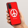 כיסוי בעיצוב אישי עם השם שלך לדגם - Motorola Moto G05 4G בעיצוב סמל השלום