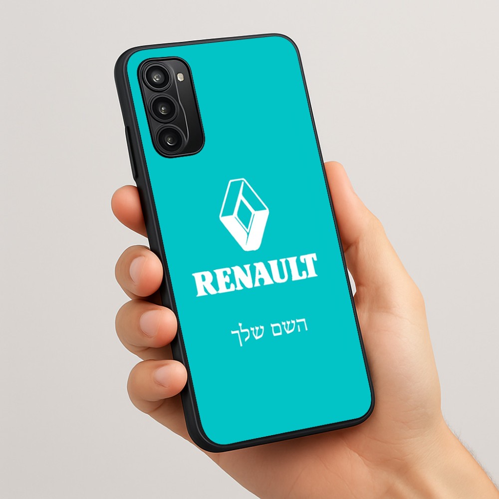 כיסוי בעיצוב אישי עם השם שלך לדגם - Motorola Moto G05 4G בעיצוב רנו