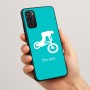 כיסוי בעיצוב אישי עם השם שלך לדגם - Motorola Moto G05 4G בעיצוב רוכב אופניים