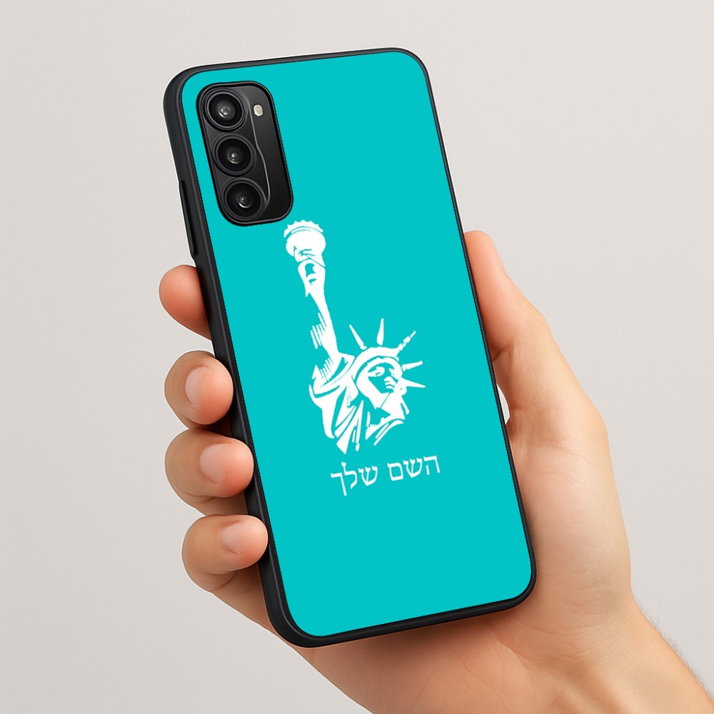 כיסוי בעיצוב אישי עם השם שלך לדגם - Motorola Moto G05 4G בעיצוב פסל החירות