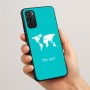 כיסוי בעיצוב אישי עם השם שלך לדגם - Motorola Moto G05 4G בעיצוב מפת העולם