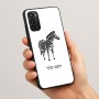 כיסוי בעיצוב אישי עם השם שלך לדגם - Motorola Moto G05 4G בעיצוב זברה