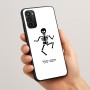 כיסוי בעיצוב אישי עם השם שלך לדגם - Motorola Moto G05 4G בעיצוב סקלטון