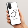 כיסוי בעיצוב אישי עם השם שלך לדגם - Motorola Moto G05 4G בעיצוב סטטוסקופ רופא