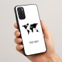 כיסוי בעיצוב אישי עם השם שלך לדגם - Motorola Moto G05 4G בעיצוב מפת העולם
