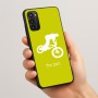 כיסוי בעיצוב אישי עם השם שלך לדגם - Motorola Moto G05 4G בעיצוב רוכב אופניים