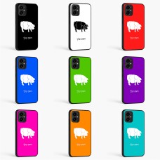כיסוי בעיצוב אישי עם השם שלך לדגם - Motorola Moto G34 5G בעיצוב חזיר