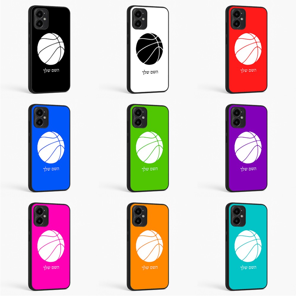 כיסוי בעיצוב אישי עם השם שלך לדגם - Motorola Moto G34 5G בעיצוב כדורסל