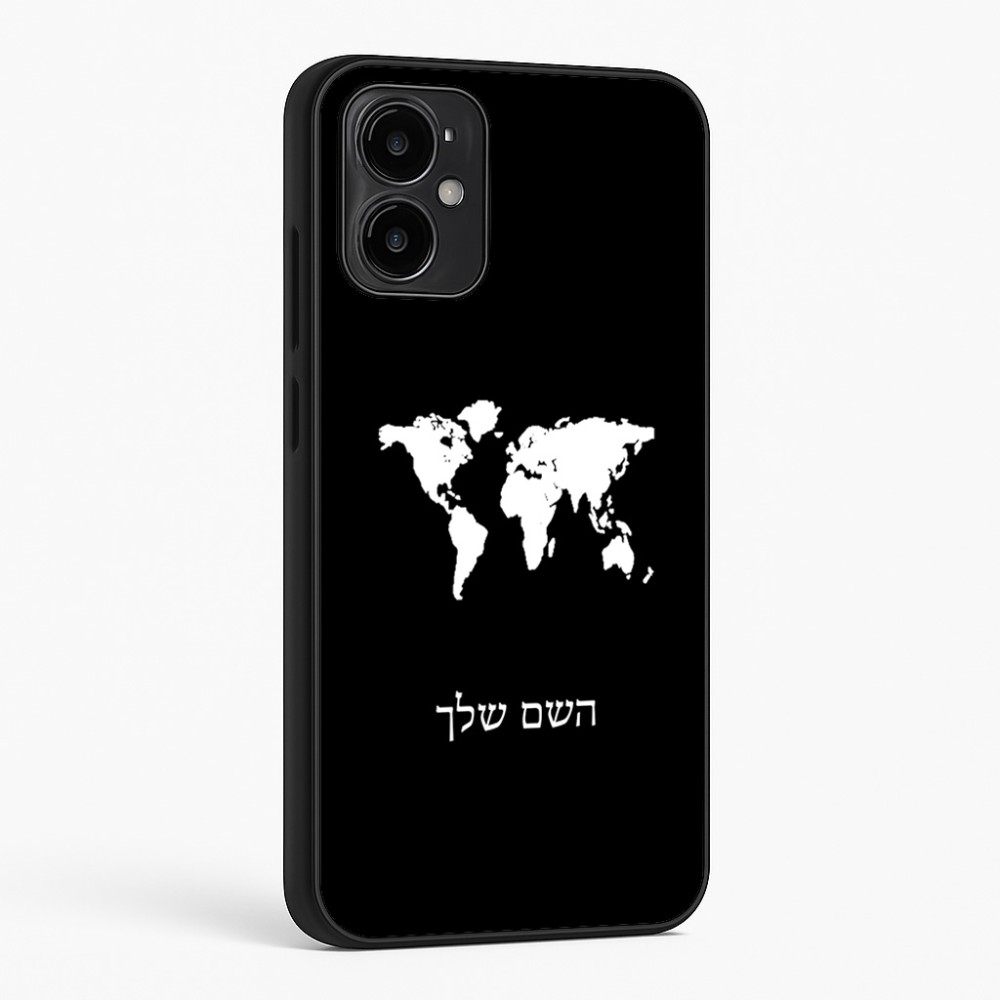 כיסוי בעיצוב אישי עם השם שלך לדגם - Motorola Moto G34 5G בעיצוב מפת העולם